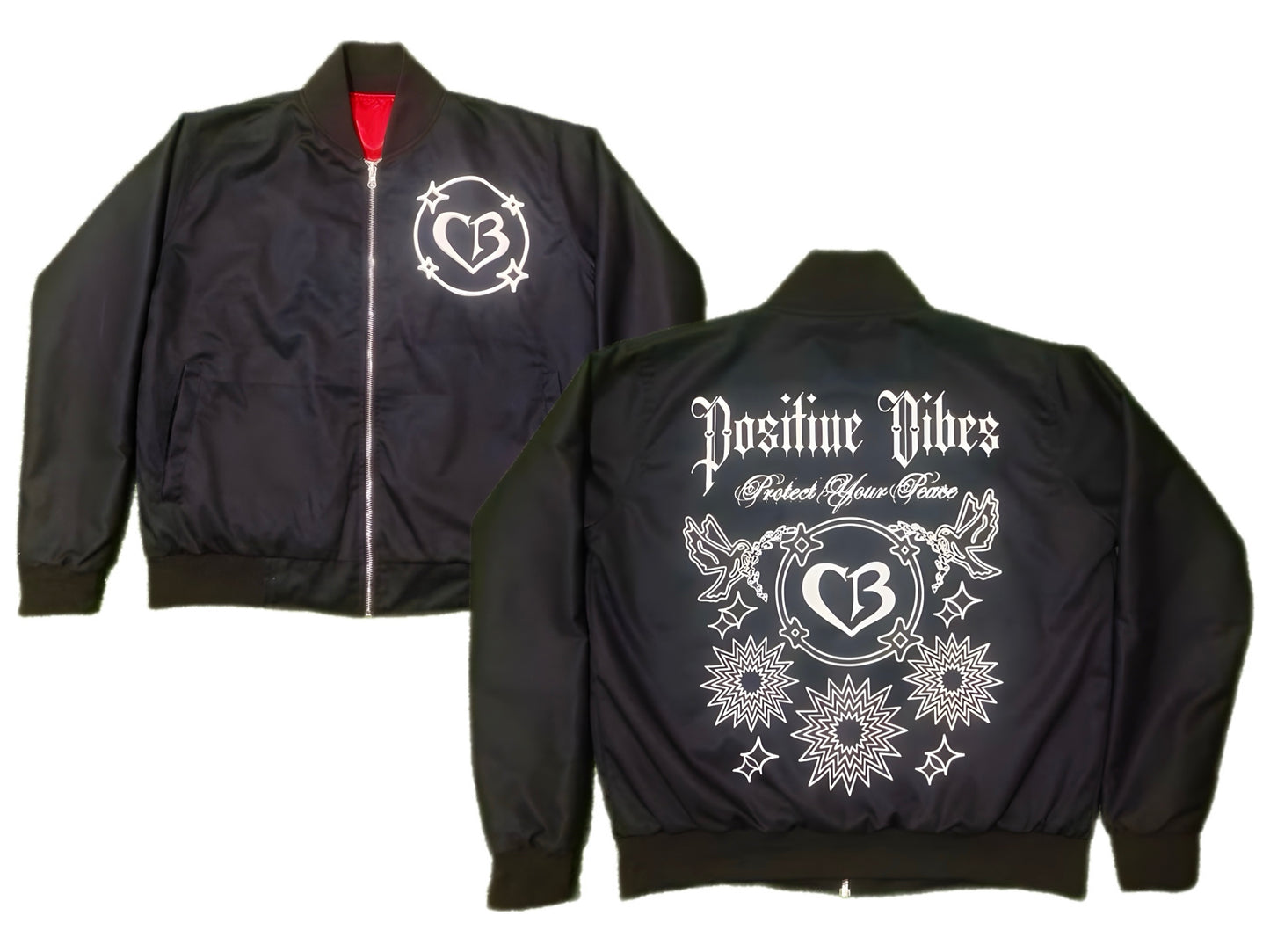 Positive Vibes Bomber Jacket